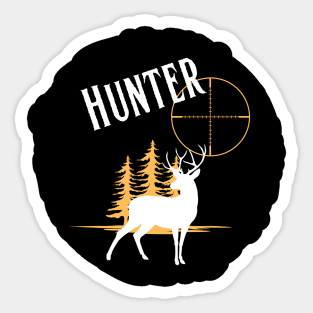 Hunting in the wild outdoors Sticker